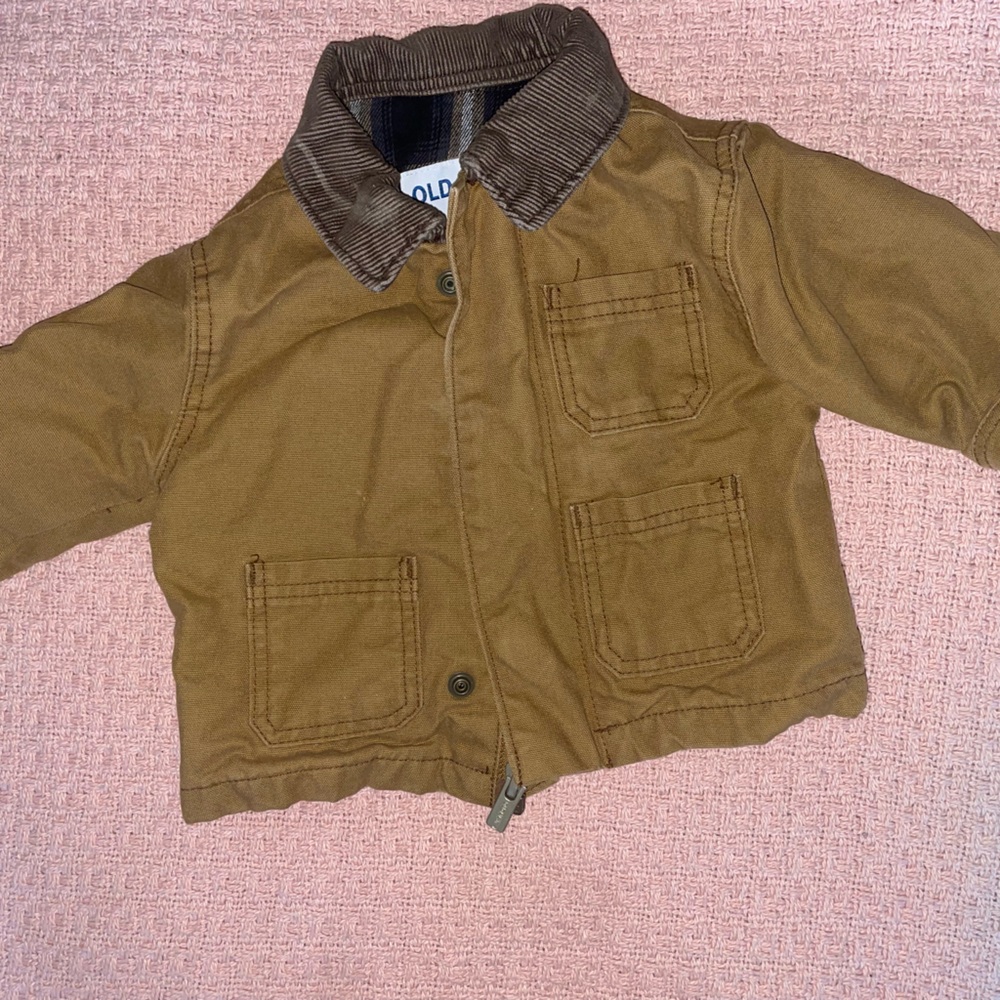 Carhart themed Tan old navy infant jacket
